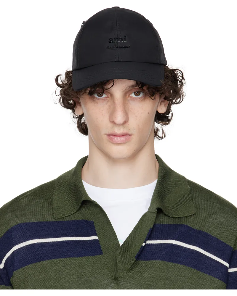 AMI Paris Black 'Ami' Cap 001