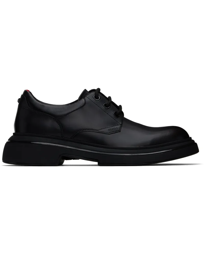 HUGO BOSS Black Leather Derbys 001-black
