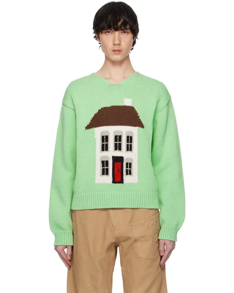 J.W.Anderson Green House Graphic Sweater 520