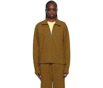 Yellow & Navy Crescent Sweater
