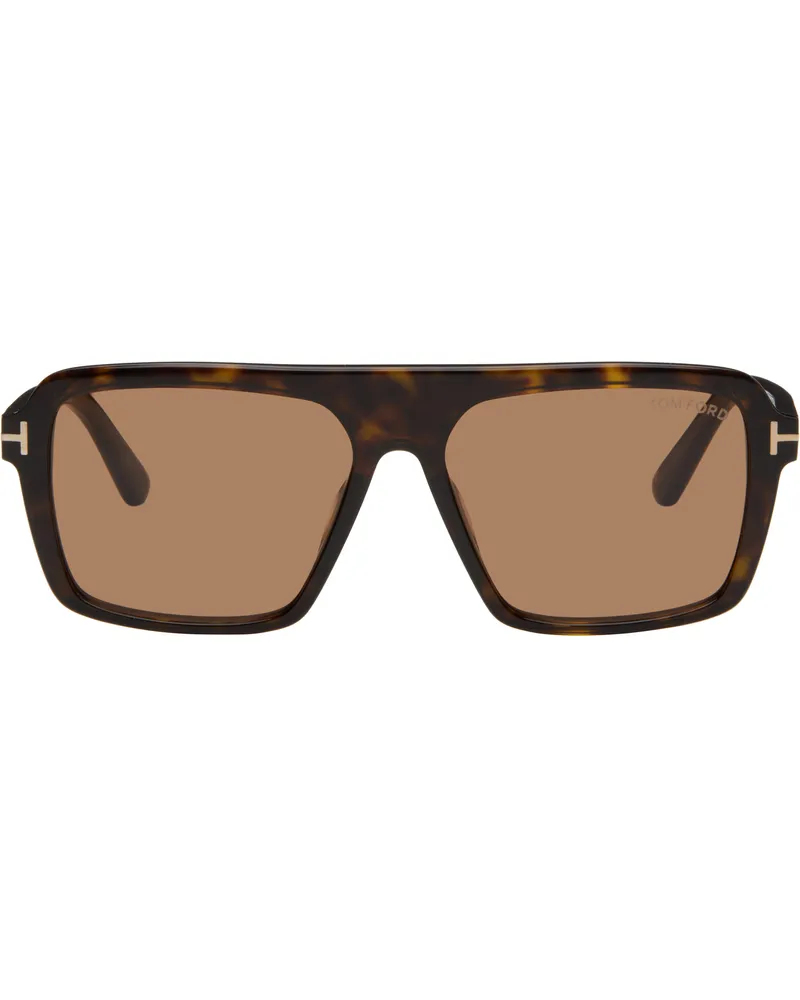Tom Ford Brown & Black Vincent Sunglasses 52e