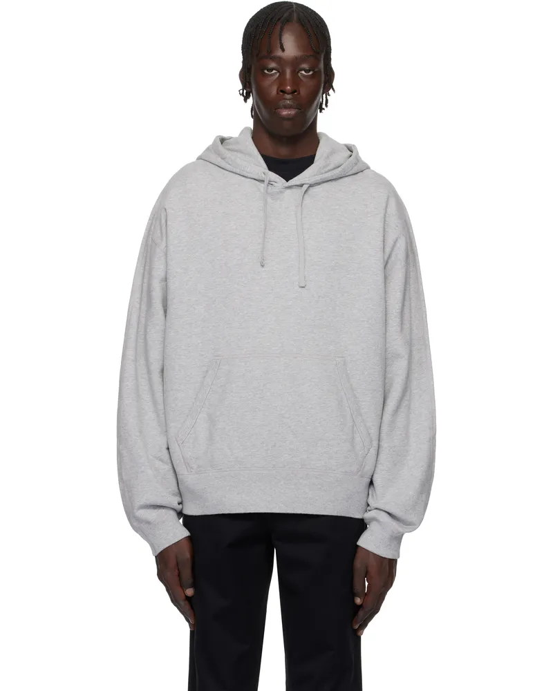 Reigning Champ Gray Midweight Terry Relaxed Hoodie 060