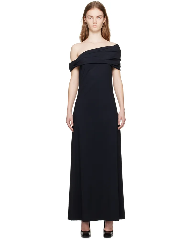 Róhe Black Off-The-Shoulder Maxi Dress 138