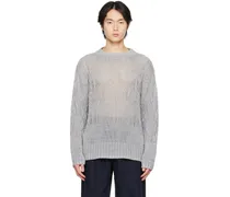Gray Semi-Sheer Sweater