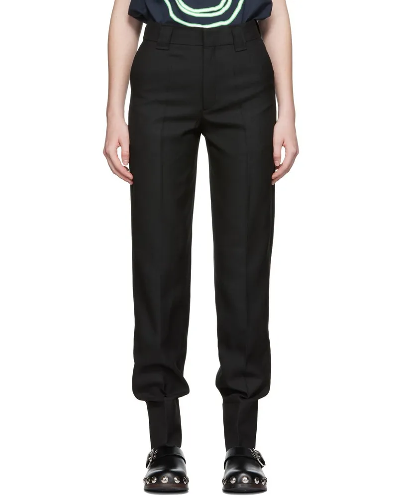 Ganni Black Summer Suiting Trousers 099