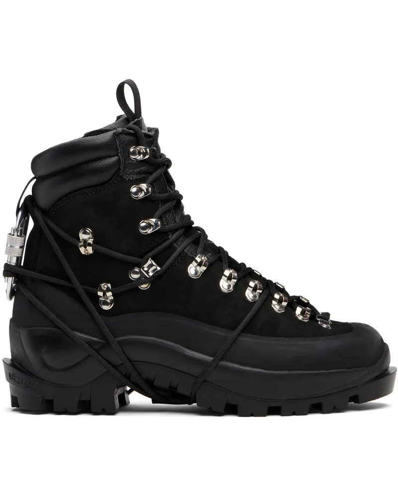 Heliot Emil Black Hiking Boots Leather