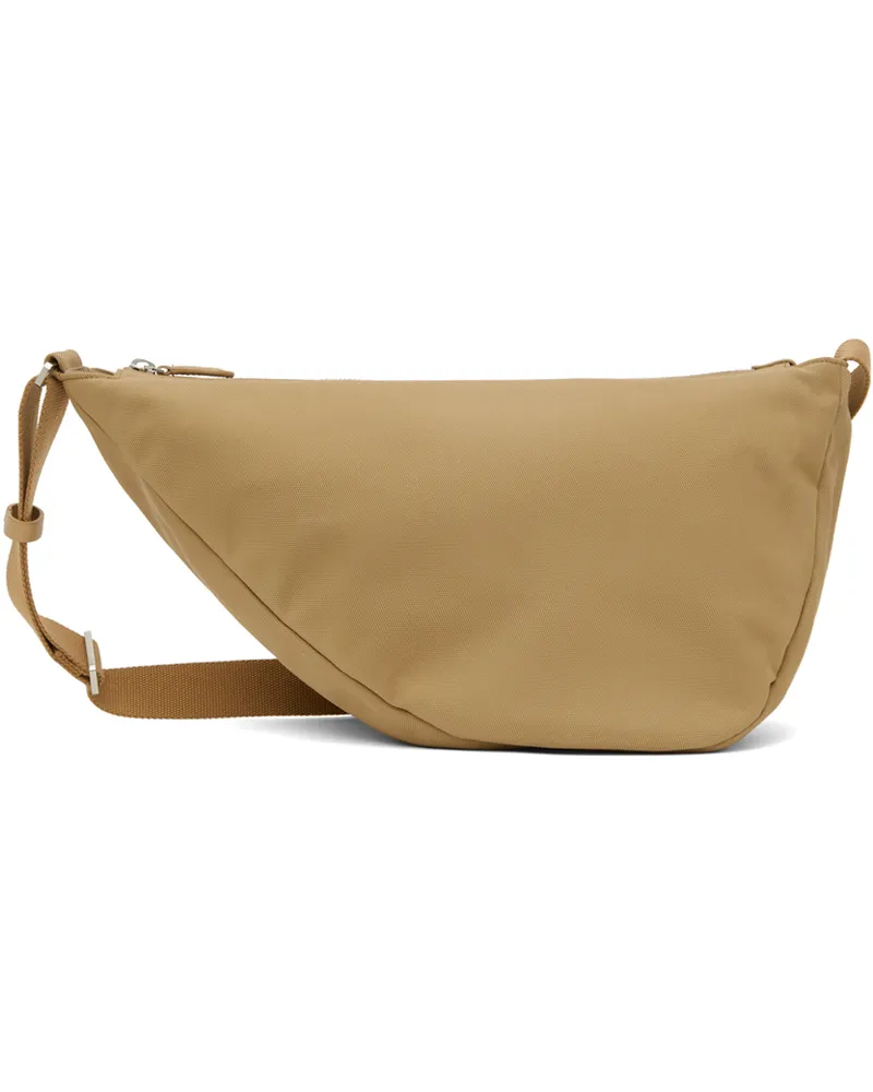 The Row Tan Slouchy Banana Two Bag Dune