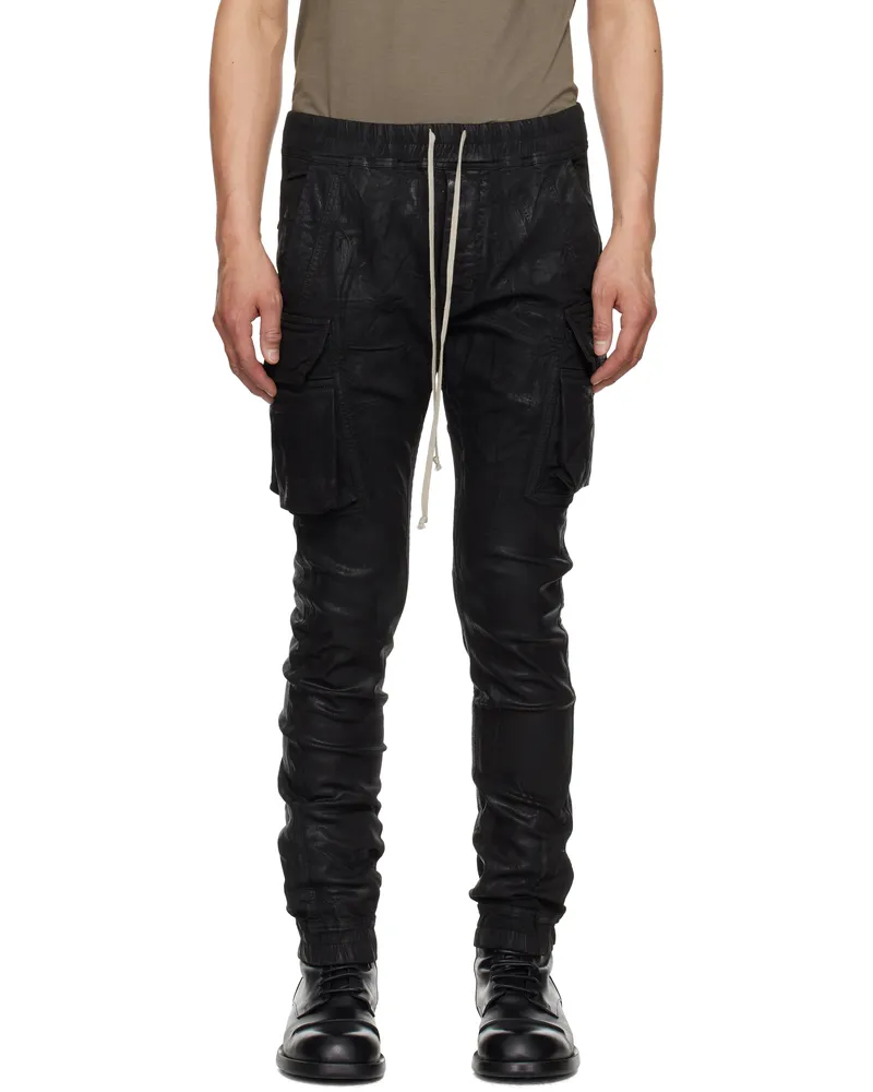 DRKSHDW by Rick Owens Black Hollywood Mastodon Cut Cargo Pants 09