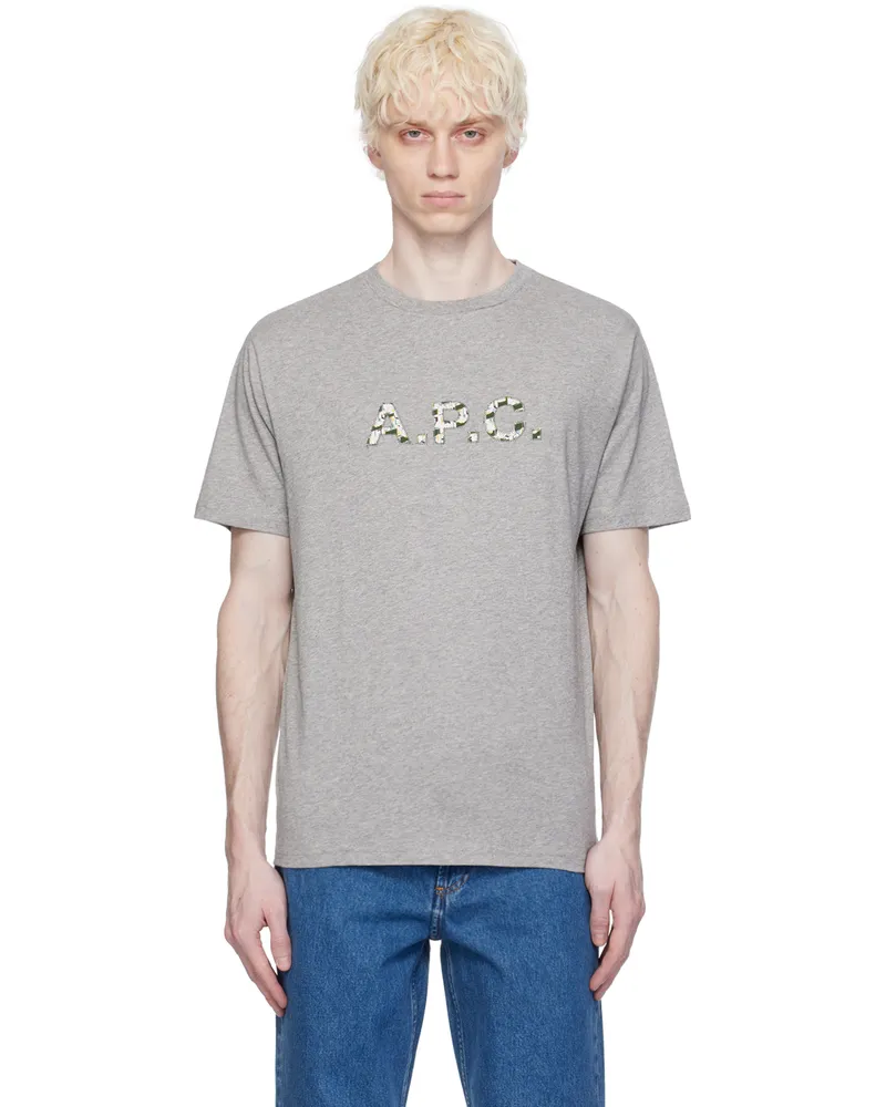 A.P.C. Gray Willow T-Shirt Gris