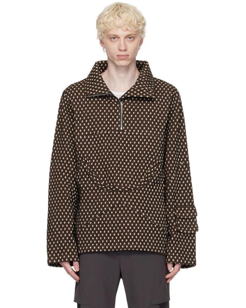 Uncertain Factor Brown Nose Guard Sweater Brown