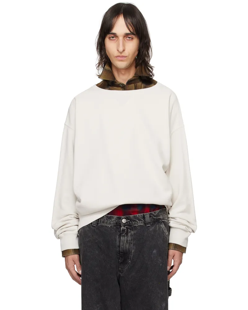 Maison Margiela Beige Invitation Sweatshirt 856