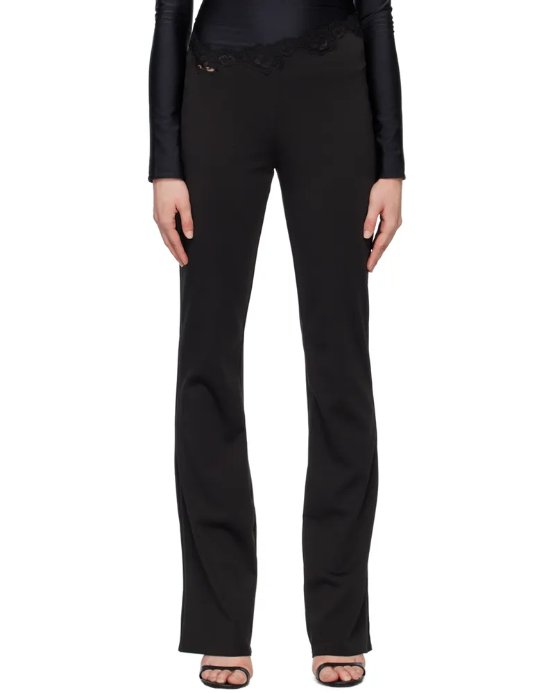 VAILLANT Black Asymmetric Trousers Black