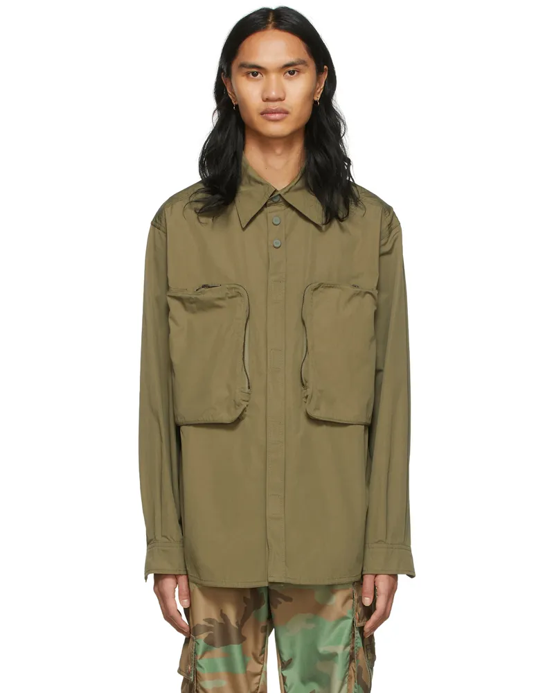 Dolce & Gabbana Khaki Reborn To Live Shirt V0399