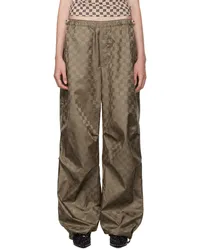 MISBHV Khaki Monogram Trousers Olive