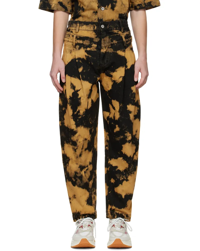 Feng Chen Wang Black Double Jeans Black