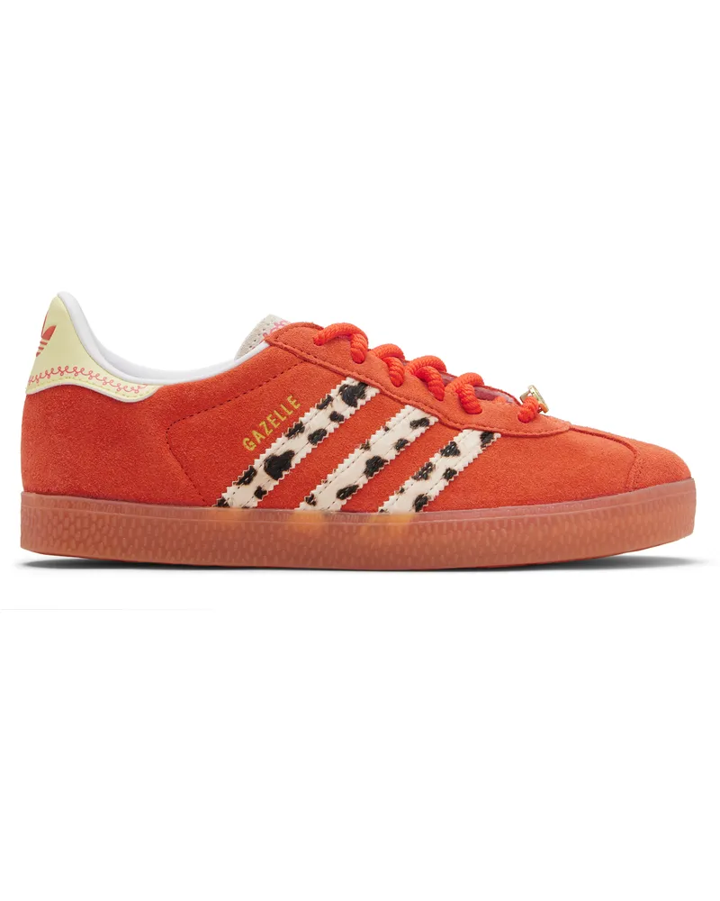 adidas Big Kids Orange Gazelle R Sneakers Glory