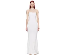 White Les Sculptures 'La robe Aro' Maxi Dress