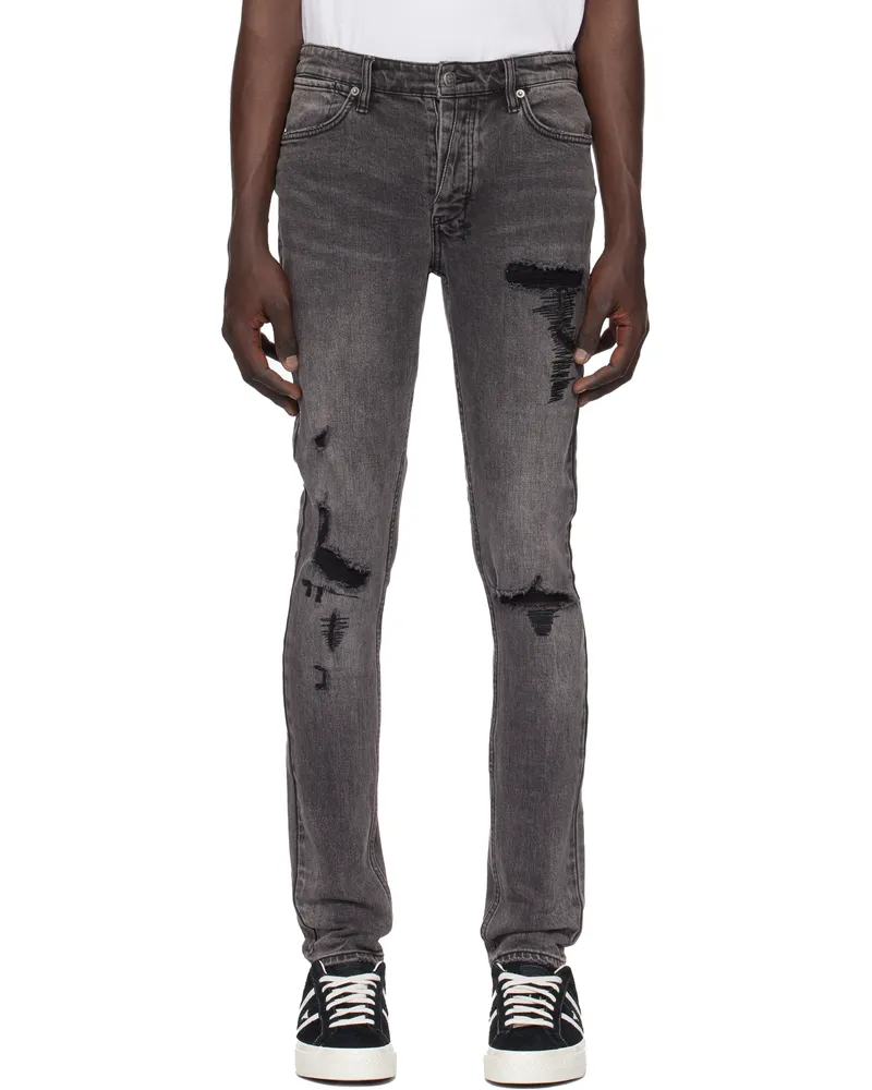 ksubi Black Van Winkle Angst Trashed Jeans Black