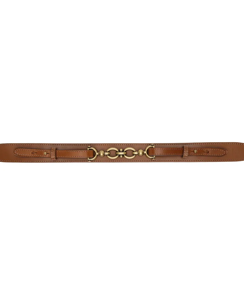 Frame Denim Tan Equestrian Belt Cog