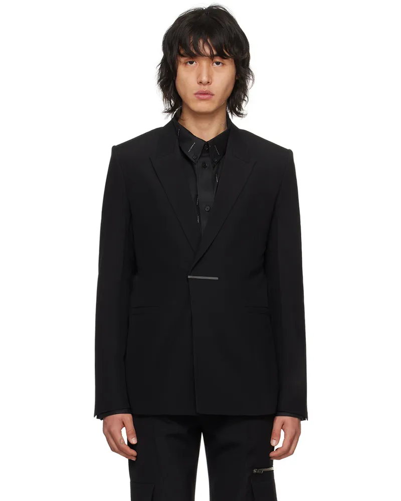 Givenchy Black Slim-Fit Blazer 001-black
