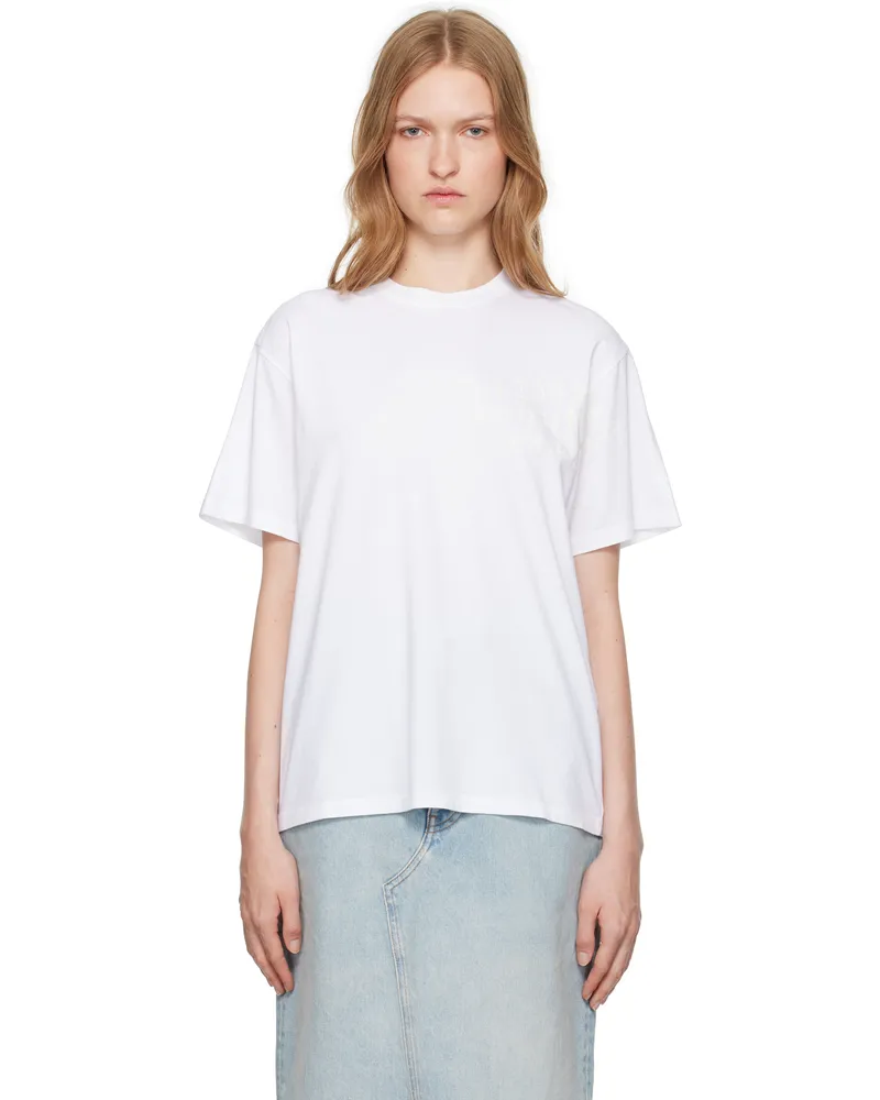 Maison Margiela White Numeric Dropped-Shoulder T-shirt 100