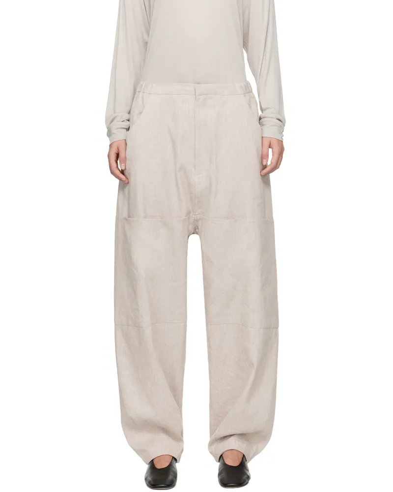Lauren Manoogian Beige Painter Trousers P12