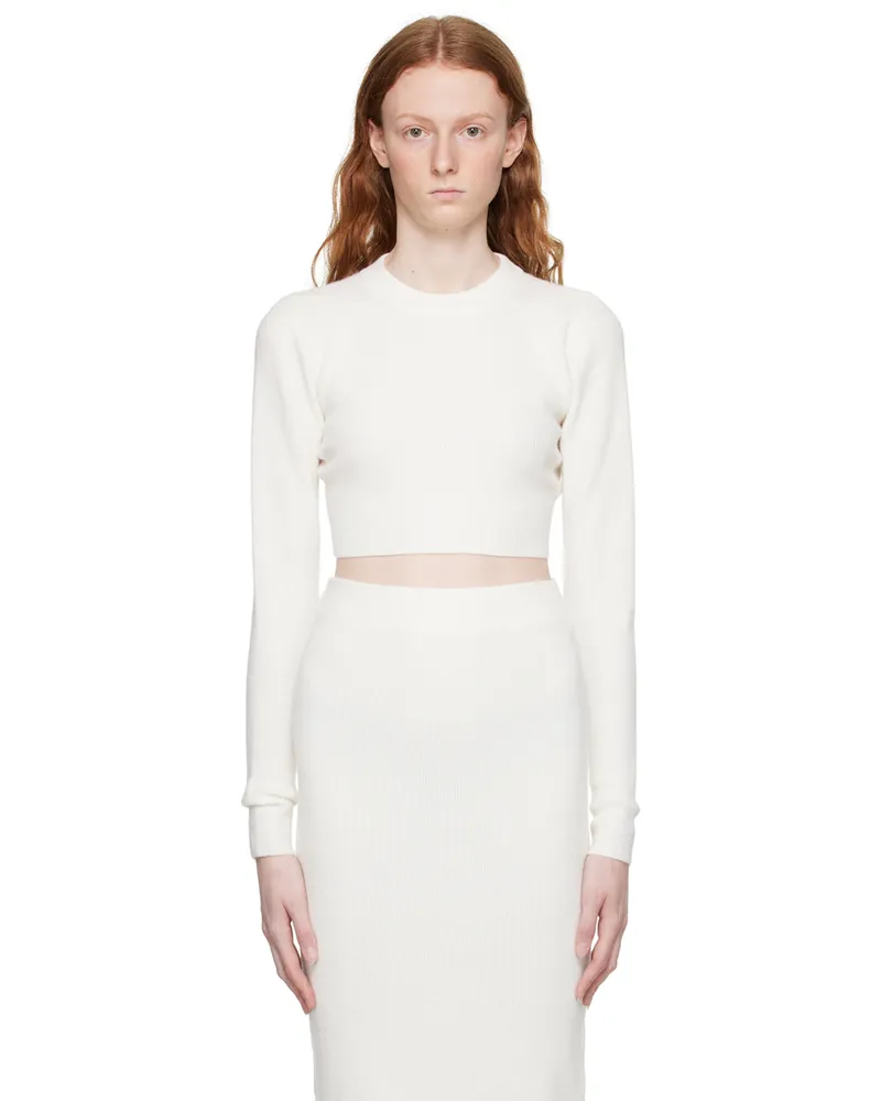 HUGO BOSS Off-White Sriby Sweater 110