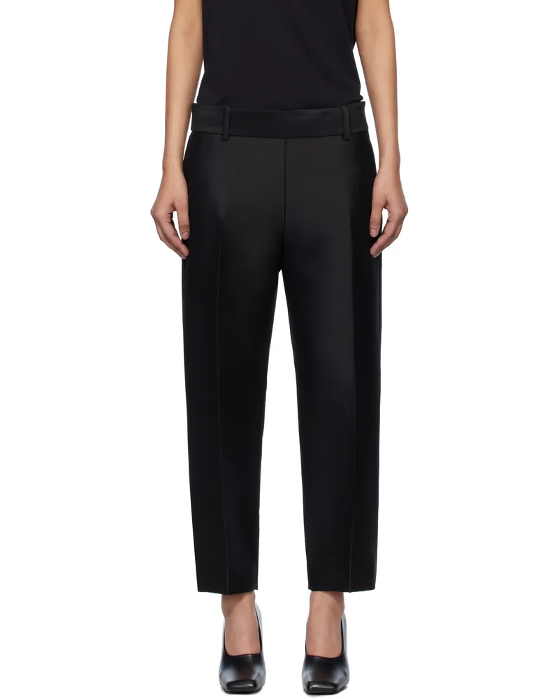 KHAITE Black Cam Trousers 200