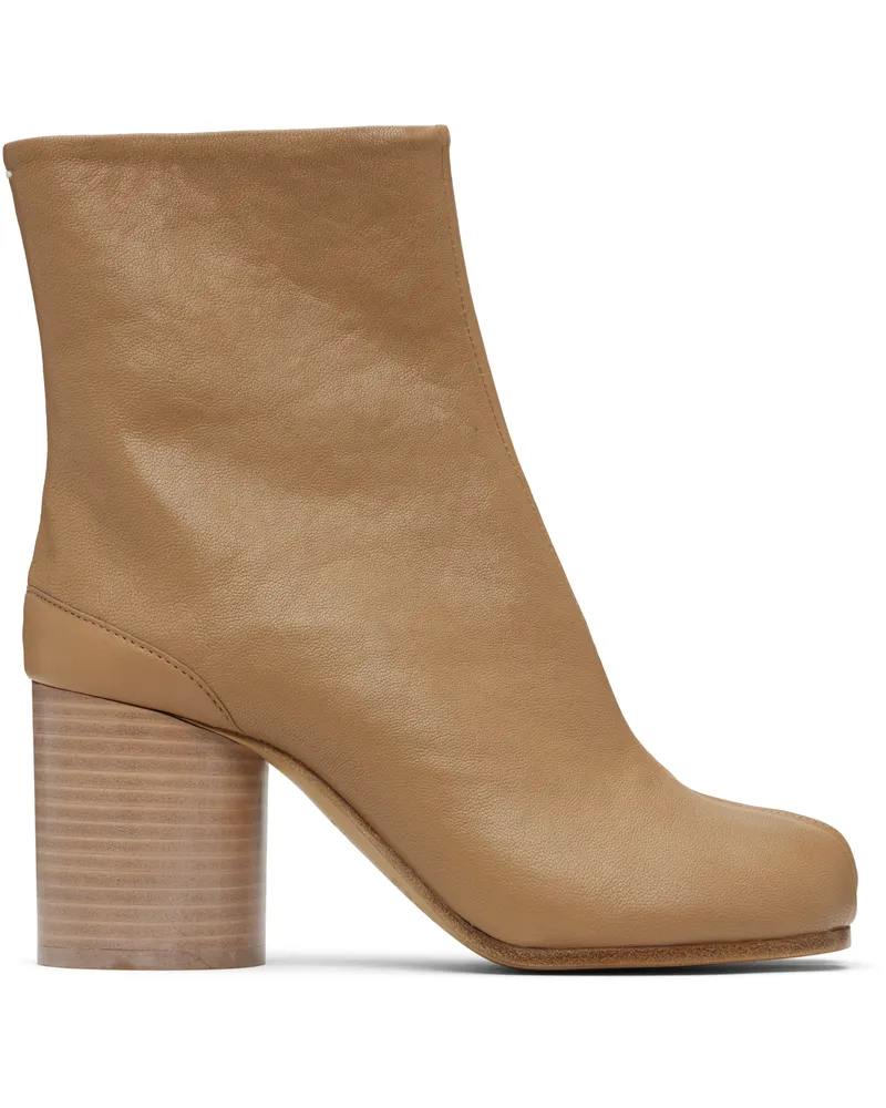 Maison Margiela Beige Tabi Ankle Boots T4091