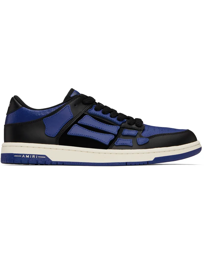 Amiri Black & Blue Skel-Top Low Sneakers True