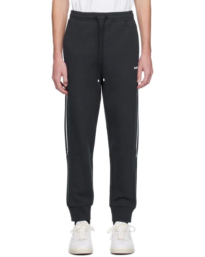 HUGO BOSS Navy Three-Pocket Sweatpants 402-dark