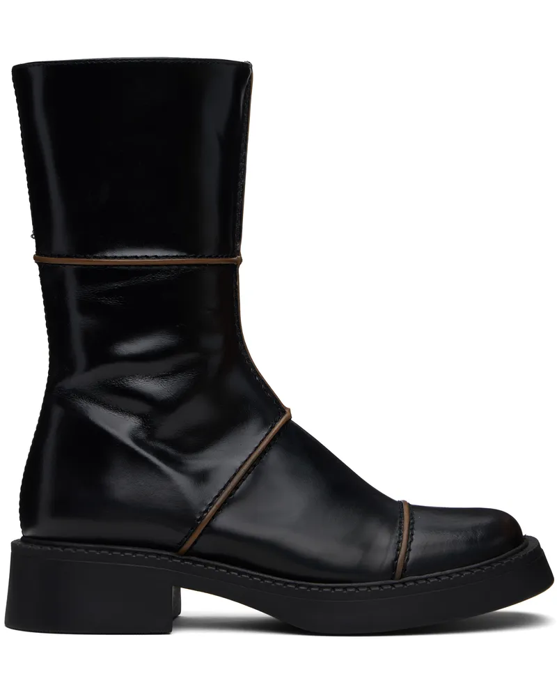 Miista Black Dahlia Boots Black