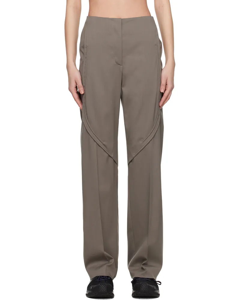 KIKO KOSTADINOV Gray Seneca Tailored Trousers Slate