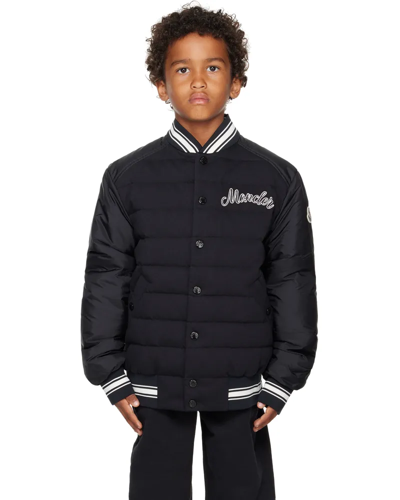 Moncler Big Kids Black Dieter Down Bomber Jacket 999