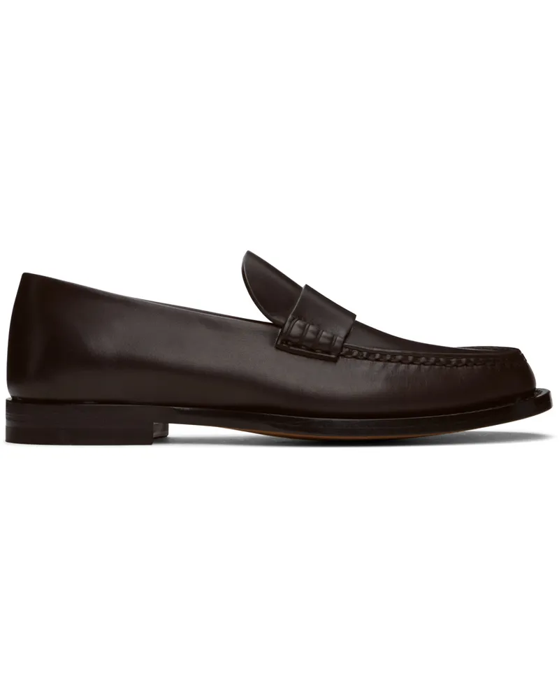 The Row Brown Novus Loafers Dbr