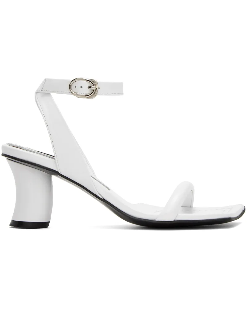 Reike Nen White Leather Heeled Sandals White
