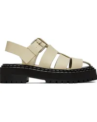 Proenza Schouler Off-White Lug Sandals Eggshell