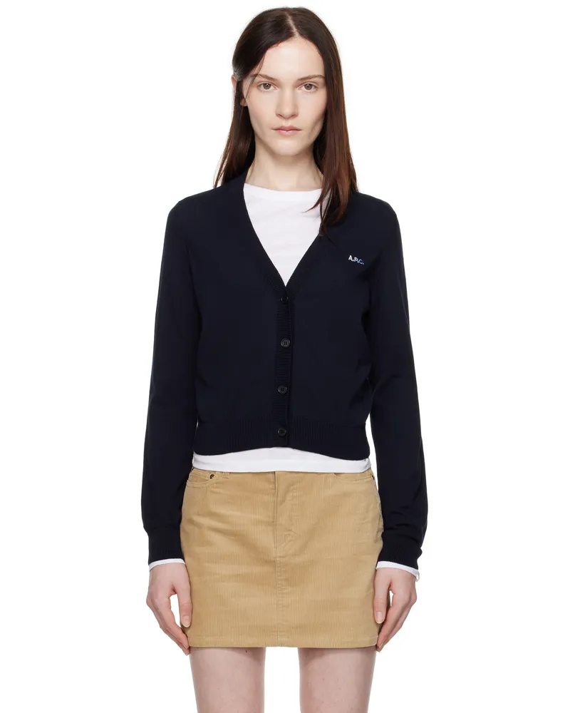 A.P.C. Navy Josephine Cardigan Iak