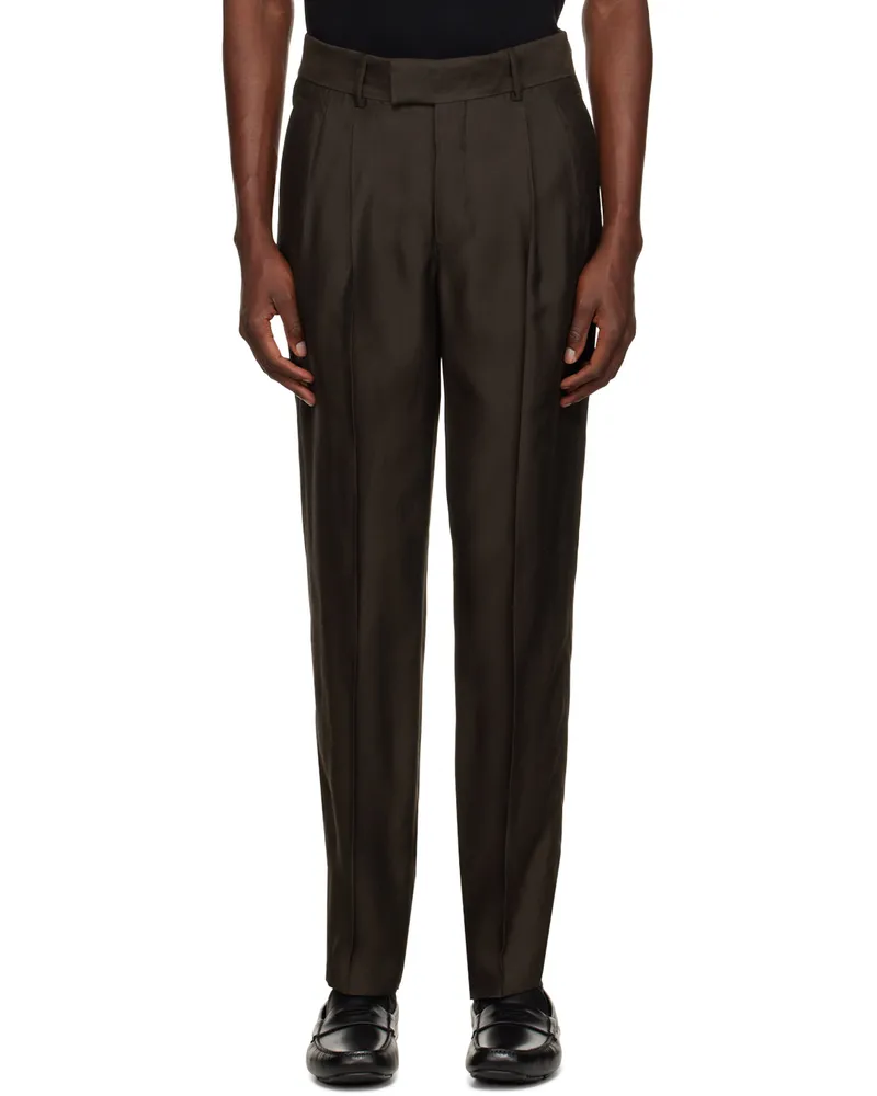 Giorgio Armani SSENSE Exclusive Brown Trousers Mulch