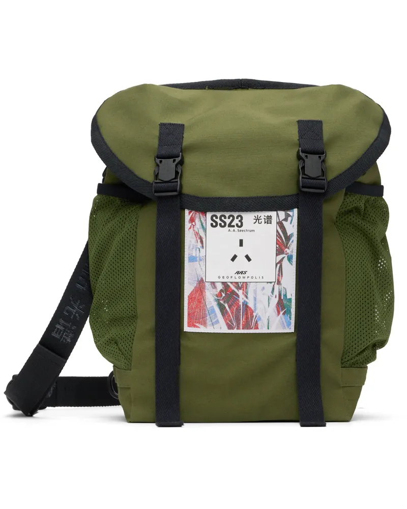 A. A. Spectrum Khaki Knapsack Messenger Bag Caserne