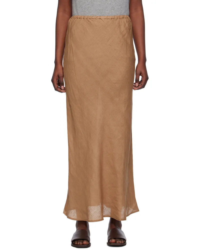 Baserange Brown Dydine Maxi Skirt Ocular