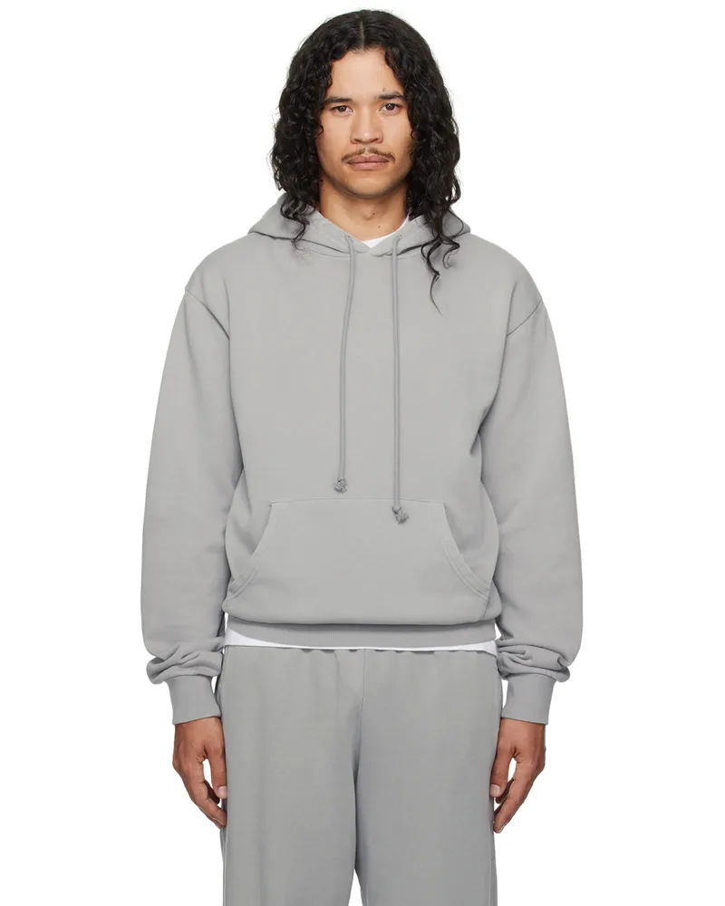 SKIMS Gray Terry Classic Hoodie Pacific