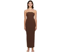 Brown Fits Everybody Tube Maxi Dress