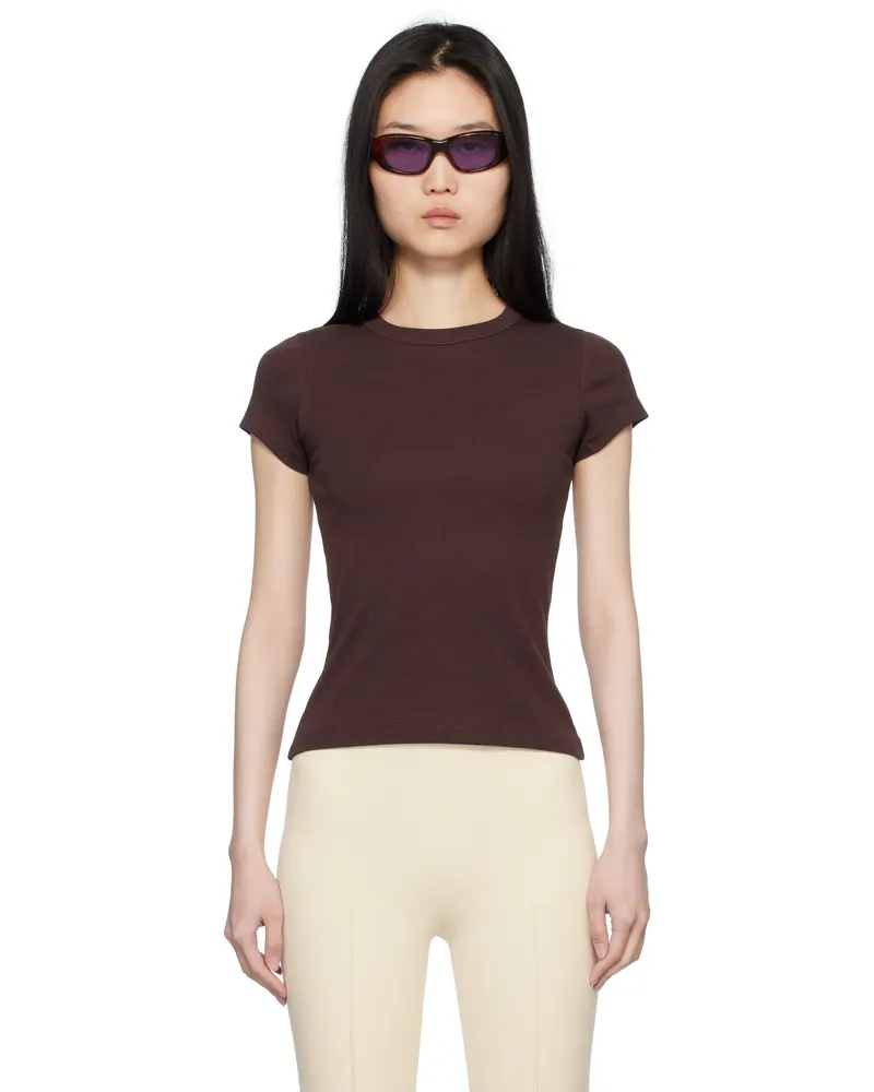 Flore Flore Brown Car Baby T-shirt Choco