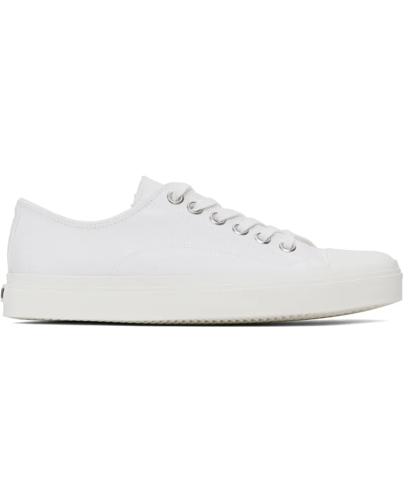 Moschino White Canvas Sneakers White