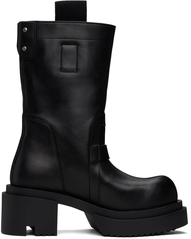 Rick Owens Black Hollywood Low Pull On Bogun Boots 99