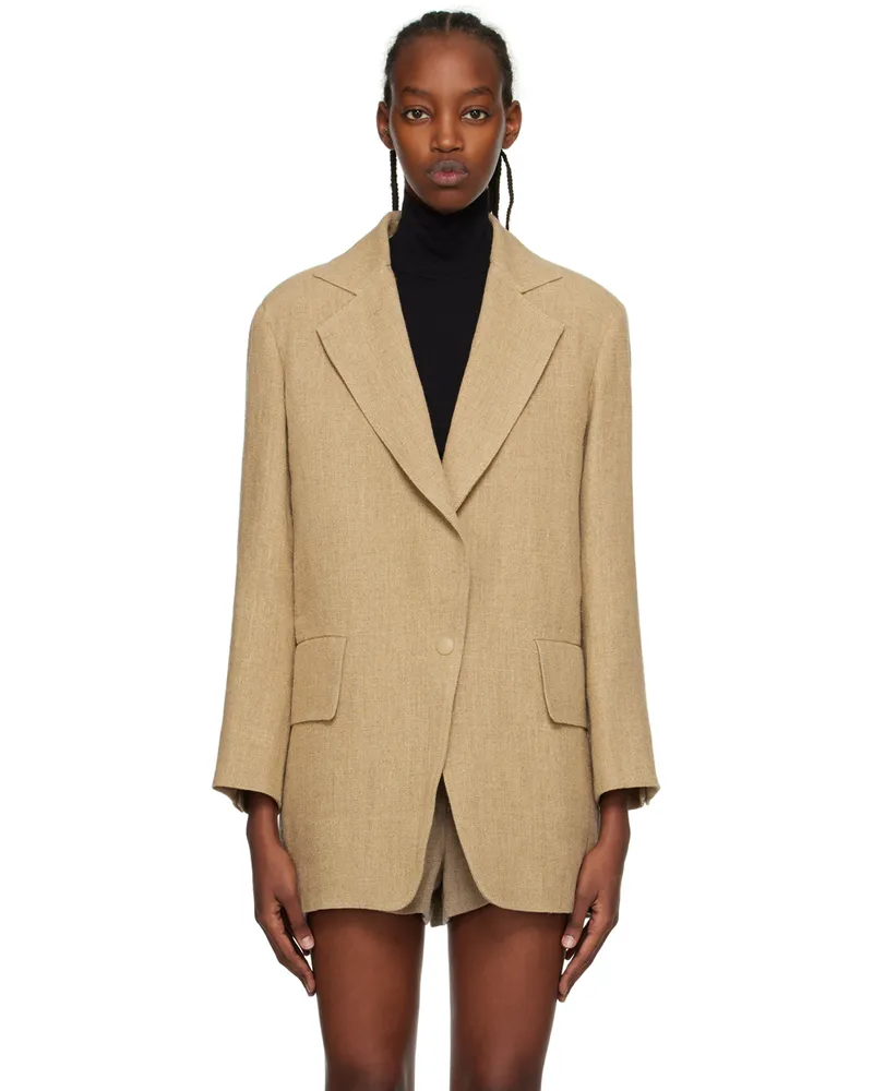 Max Mara Beige Undici Blazer 001