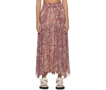 Beige & Pink Veronique Maxi Skirt