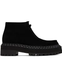 Proenza Schouler Black Lug Sole Platform Boots Black