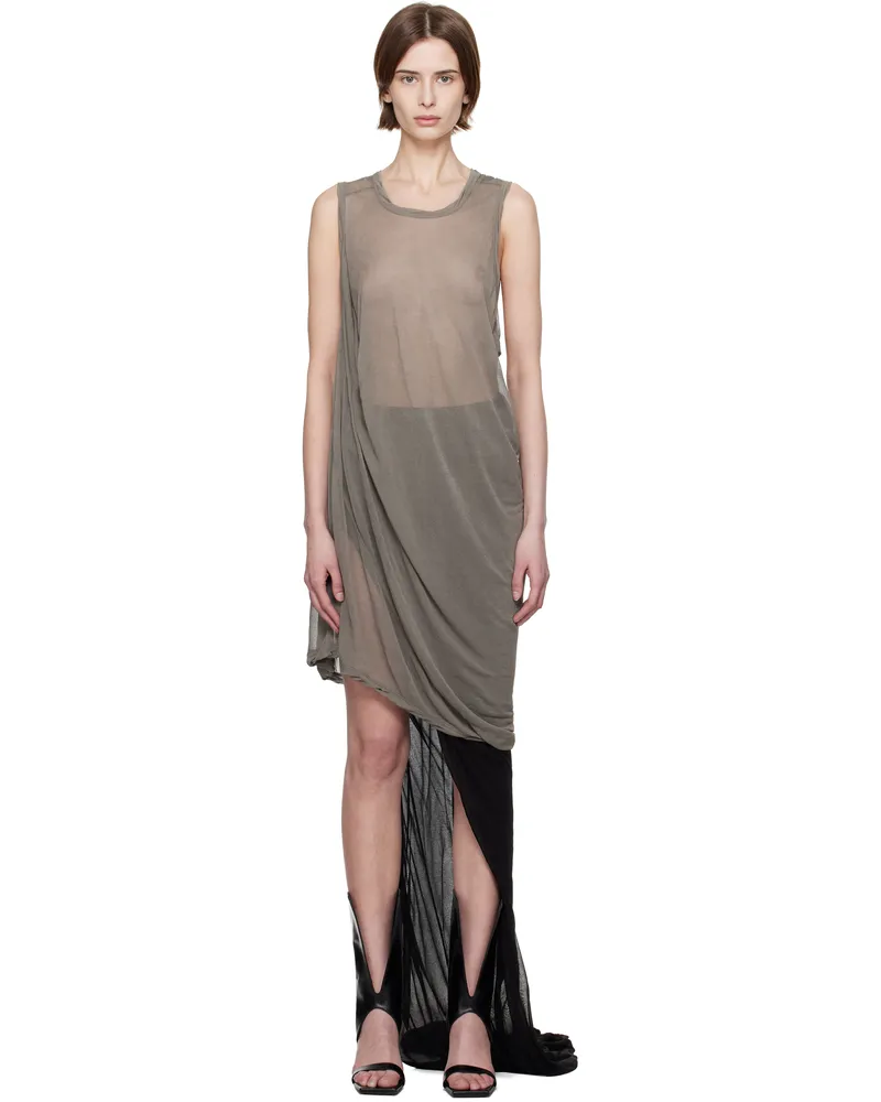 Rick Owens Gray Hollywood Anthem Tank Top 34